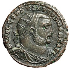 Constantius I Chlorus Radiate of Alexandria Good Very Fine