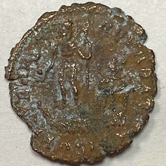 337-361AD Constanius II Emperor Standing With Captive Ancient Coin #16194