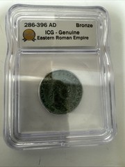 ICG Genuine Eastern Roman Empire Constantius I Bronze Nummus Coin 286-396 AD