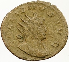 262AD Rome Emperor GALLIENUS Authentic Ancient Roman Coin ANNONA Grain i121535