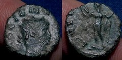MORTWN Gallienus Antoninianus Rome IOVI CONSERVAT Jupiter Standing w/Thunderbolt