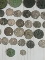 Roman Empire Ancient Coins Collection Assorted Historical Artifacts