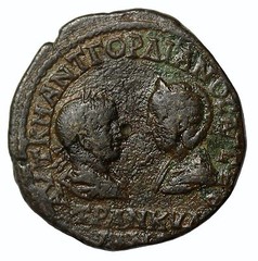Gordian Tranquillina 238-244 AD Mesembria Thrace Bronze AE26 Ancient Roman Coin