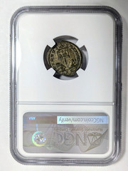 Licinius I Roman Empire AE3 Nummus NGC MS Ancient Victory Two Captives Slaves
