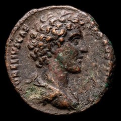 Comodo Cesar As (9,13 gramosg) 172-179 d.C. Roma RIC-III-1538 Muy bien