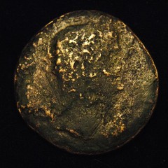 Æ Imitative Sestertius Emperor Claudius Rv Spes Walking 17.47 grams 31-2mm