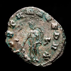*Lucernae* Gallienus Antoninianus FORTVNA REDVX . Ç (218) Rome mint 265 A.D.