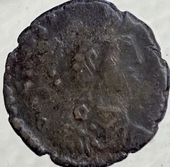 Ancient Roman Coin 378-383AD Authentic Emperor Gratianus Kneeling Female Genuine