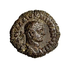 Roman Coin EGYPT, Alexandria. Diocletian. AD 284-305. Potin Tetradrachm Athena