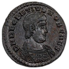Ancient Rome AD 351-3 Decentius AE Maiorina Coin RIC #137 3.86g
