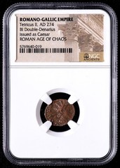 Romano-Gallic Empire Tetricus II, AD 274 BI Double-Denarius – Issue As Caesar