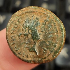 Genuine 138-161 Caria Islands Rhodes AE 20 mm Antoninus Pius – Helios Reverse