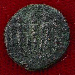 Ancient Roman Empire Coin CONSTANTIUS II Two Roman Soldiers “Glory of The Army”