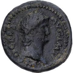 [#158] Coin, Nero, Semis, 54-68, Rome, EF, Bronze, RIC:233
