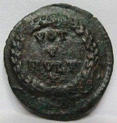 ROME Imperial Caesar JOVIAN Bronze AE3 Nummus VOT Pannonia Jovianus Scarce #F11