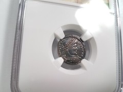 Constantine II Roman Empire BI Nummus AE3/4 NGC XF Ancient Epfig Hoard Pedigree