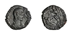 Scarce w Lamda Constantius II Æ Centenionalis. Alexandria, AD 351 Roman Coin