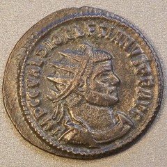 Diocletian Antoninianus BI Roman coin, high grade lots of detail