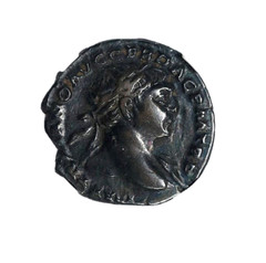 Trajan, Roman Empire, AR Denarius, (98-117AD), NGC VF