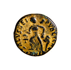 CROSS Valentinian II (375-392). Æ (11mm, 1.48g, 11h). Constantinople, 388-392.