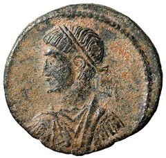 Constantius II as Caesar “Anepigraphic Issue” Rare Good Very Fine