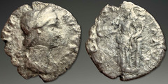 Hadrian. Sabina. AR Denarius, ca. 136-138 AD.