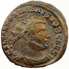 GALERIUS as Caesar 295AD Authentic ANTIQUE Ancient Roman Coin JUPITER i121545