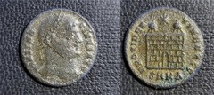 Constantine l / Campgate Two Turrets, Star Above SMKA 18.5mm 2.54g 324-325AD 50