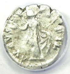 Faustina Junior AR Denarius Silver Coin 157-161 AD – Certified ANACS VF25