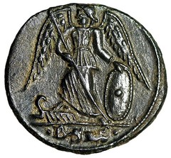 Constantinople City Commemorative “Victory on Prow” Siscia Good Very Fine