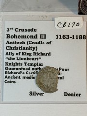 Coins of Christendom: The Great Crusades Set of 2 Silver and 2 AE 1039-1270 PD06
