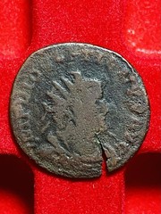 Diocletian AE Antoninianus Lyon AD 286-294, PAX,ODD, ISSUED UNDER CARAUSIUS? G+