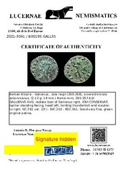 *Lucernae* Gallienus Antoninianus IOVI CONSERVAT (193) Rome 265-267 A.D.