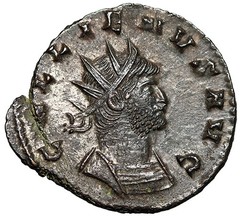 Gallienus Zoo Series Antoninianus “Bearded Goat Left” Extremely Fine