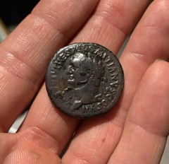 RARE Ancient Roman AE Dupondius DOMITIAN 79-81AD -Concordia 12.86g