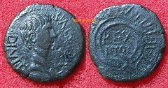 Year 27 B.C. 14 A.D. Augusto Hispano Cartaginés Cartagonova Semis. Weight 4.0…