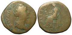 Faustina I Æ Sestertius (147-161 AD), Aeternitas