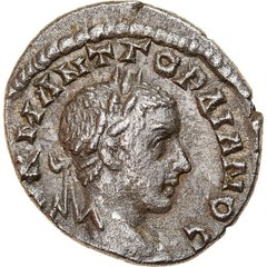 [#907245] Coin, Gordian III, Drachm, Caesarea, EF, Sil, ver