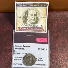 Roman Radiate Aurelian (272-274) “Reunited the Empire” AE Antoninianus CR38