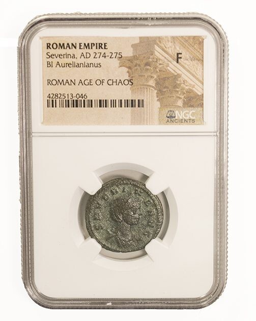 NGC F FINE Roman AE Ulpia Severina AD270-275 Wife of Aurelian