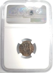 Constantine II Roman Empire BI Nummus AE3/4 NGC MS Ancient Epfig Hoard Pedigree