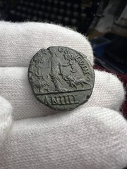 Gordian III AE Sestertius/As – Viminacium, Year 4 (AN IIII) – Bull & Lion