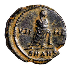 Attractive Divus Constantine I Antioch AE4, VN MR Type. Authentic Roman Coin