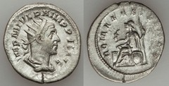 Ancient Rome Philip I AD 245 Silver Antoniani