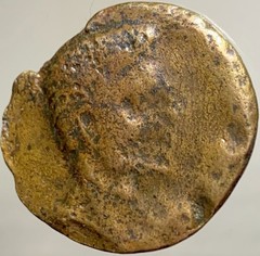 42BC-1BC Roman Province of Baetica Irippo Augustus Reign Female Seated Rare Coin