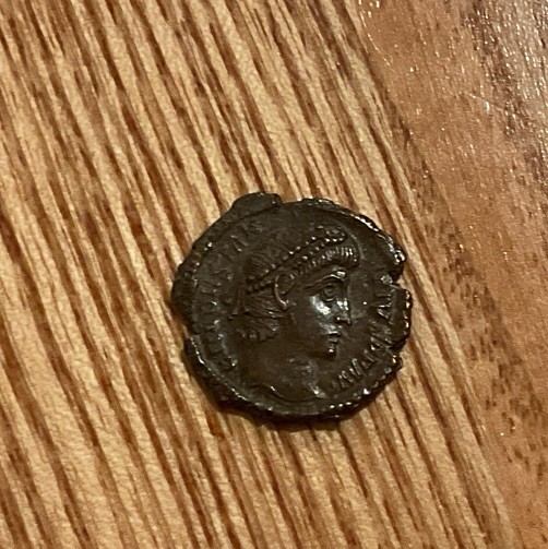 Constantius II AD 337-361 BRONZE REDUCED FOLLIS OF ANCIENT ROME-VERY NICE COIN