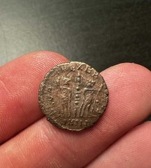 Ancient Roman Constantinian Dynasty Emperor Coin (4th Cent. CE)