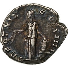 [#1279745] Antoninus Pius, Denarius, 155-156, Rome, Silver, AU, RIC:249