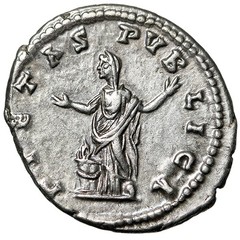 Julia Domna AR Denarius “Pietas, Hands Raised” Laodicea ad Mare Extremely Fine
