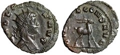 Gallienus Antoninianus “Antelope Walking Right” About Extremely Fine